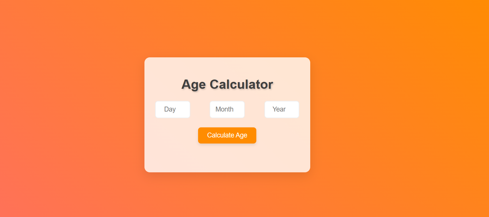 Age Calculator